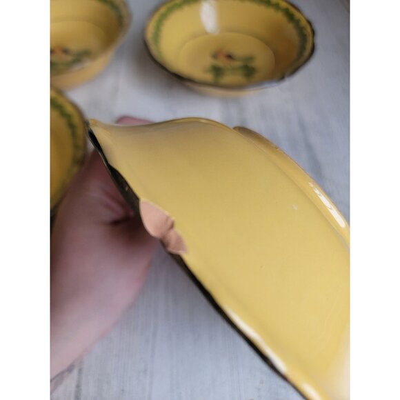 Vintage Italian‎ bird Robin Italy bowl home decor soup set - Picture 8 of 9